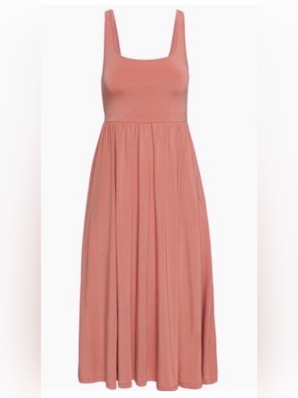 Aritzia Wilfred Pink Pleated Sundress
Square Neck Midi xs
